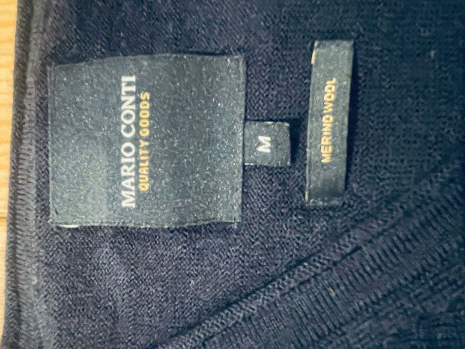 Sweter 100% merino Mario Conti roz M
