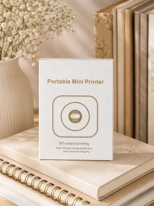 Mini Drukarka Termiczna Bluetooth Przenośna Bezprzewodowa
