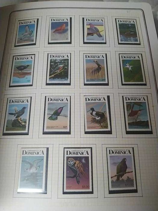 Grande Coleção de selos tematica -Aves do Mundo - +4.000 selos