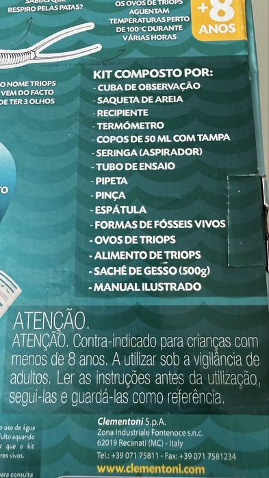 Clementoni Triops os Fósseis Vivos