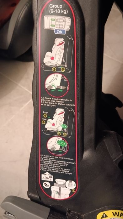 Cadeira auto grupos I, II, III