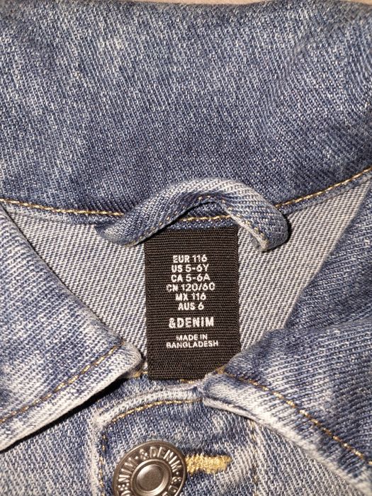 Kurteczka jeansowa r.116 firmy H&M