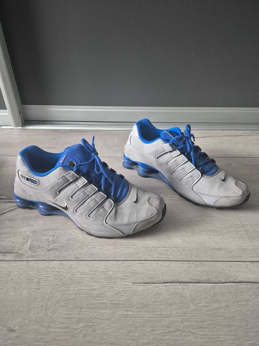 Nike Shox NZ EU 501524-022 r. 44,5 / 28,5 cm szaro-niebieskie