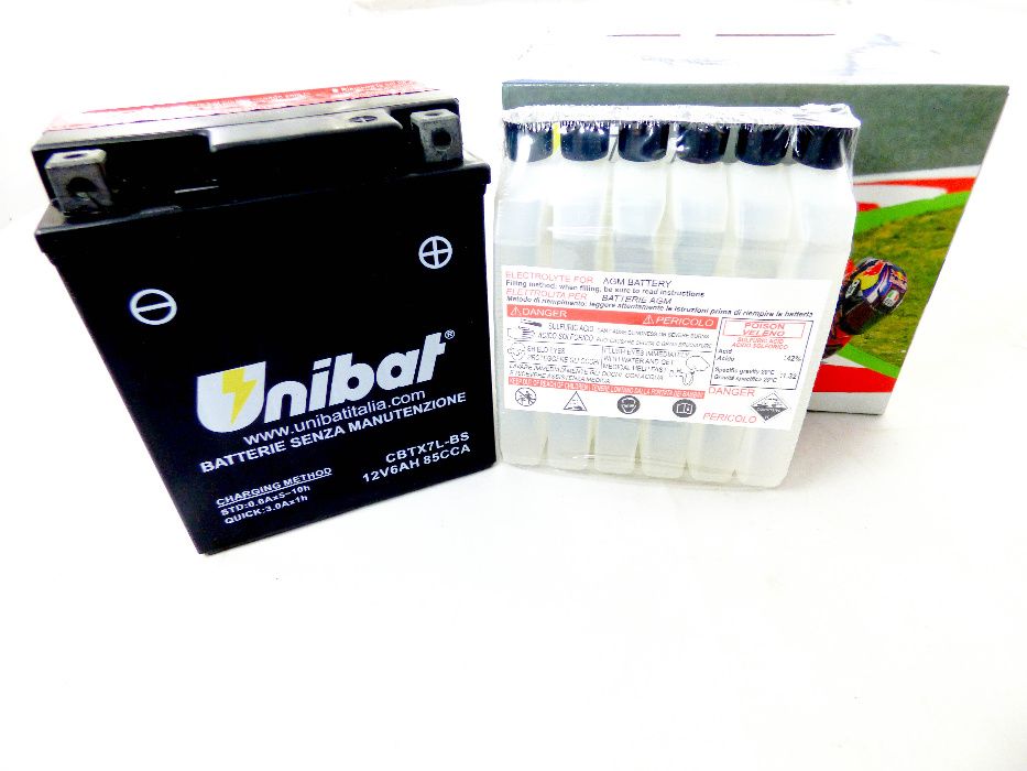 AKUMULATOR UNIBAT 6AH 12V P+ CBTX7L-BS Akumulatory Warszawa