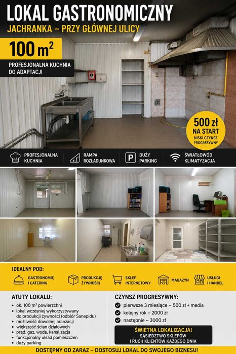 Lokal WYNAJEM Jachranka 100m2