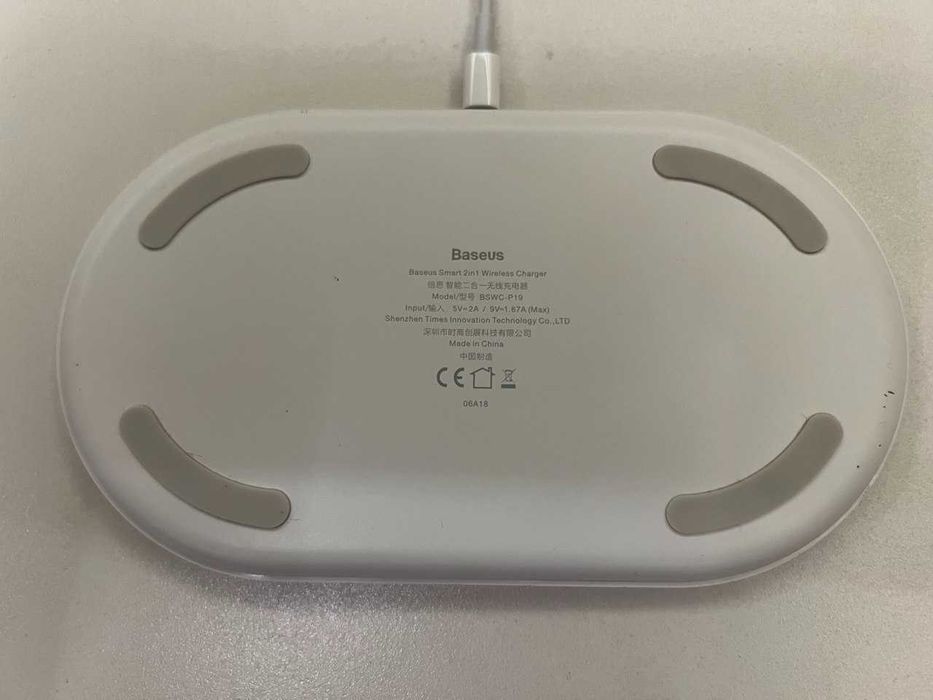 Безпровідний зарядний пристрій Baseus Smart 2 в 1