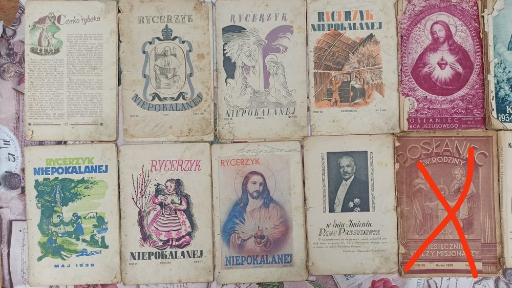 Przedwojenne katolickie miesięczniki dla dzieci oraz kalendarze