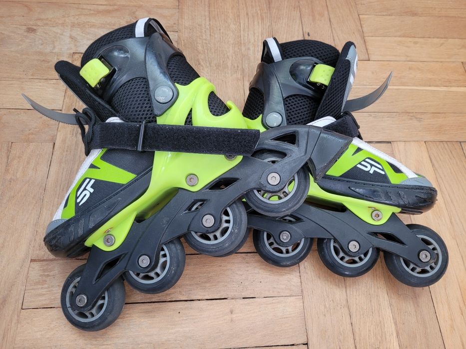 ŁYŻWOROLKI  Spokey z wymienną płozą 33-36 Regulowane.