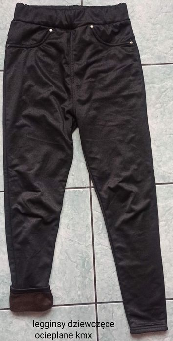 Legginsy ocieplane dziewczęce kmx