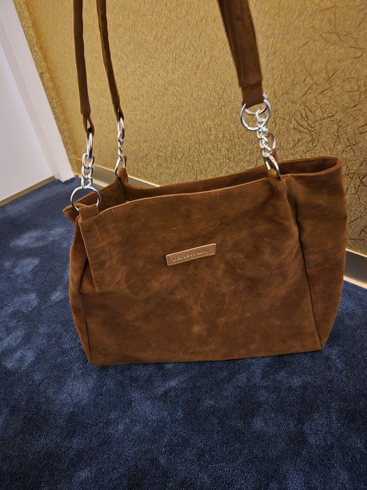 Torba shoperka zamsz