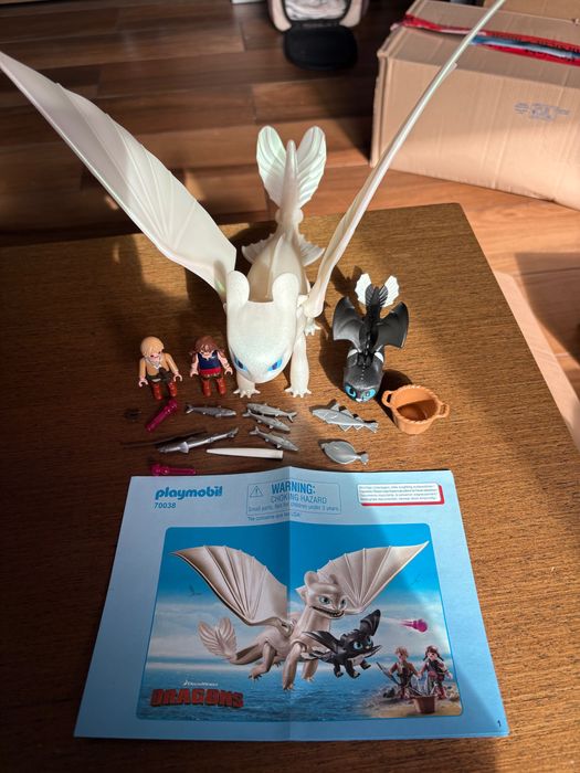Playmobil 70038 Dragons Biała Furia Z Małym Smokiem I Dziećmi
