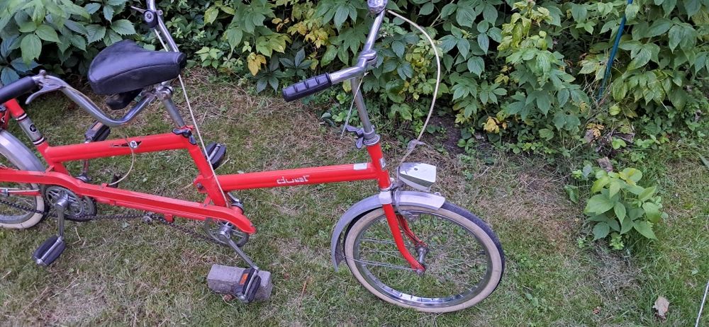 Romet duet z przerzutkami składany tandem składak wigry 3 prl