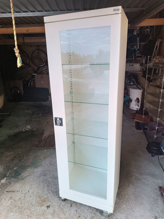 Szafa, witryna  aptekarska metalowa