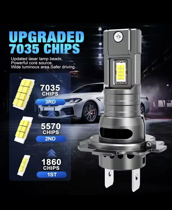 Lâmpadas led H7 novas em caixa