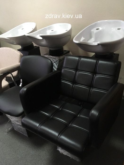 Кресло парикмахерское гидравлика, хром пятилучье, новые