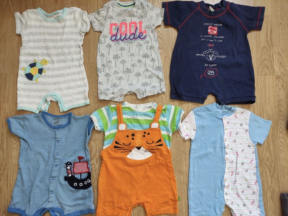 Body rampers 6 szt rozmiar 68/74