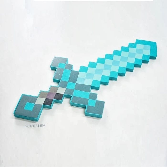 Майнкрафт зачарований плмазний меч