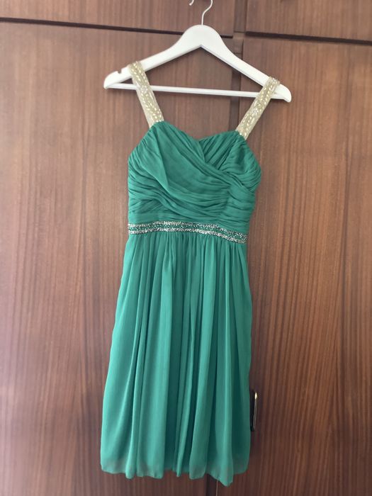 Green Party Dress, Size 32/34