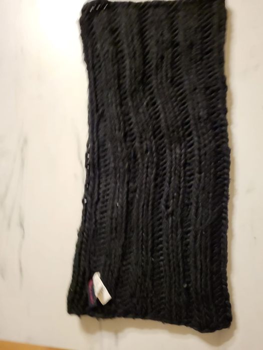 Czarny komin 60x30cm szalik