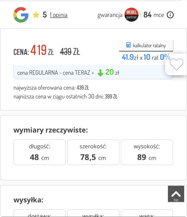 Biurko Borr z szufladami