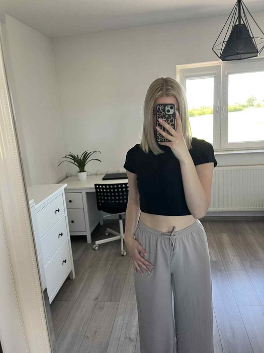 Bezowe damskie spodnie