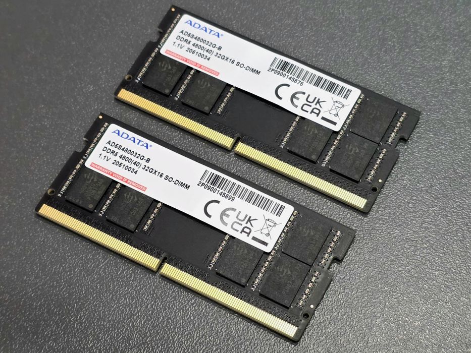 Оперативна пам’ять ADATA DDR5 64GB (2×32GB) 4800MHz SO-DIMM