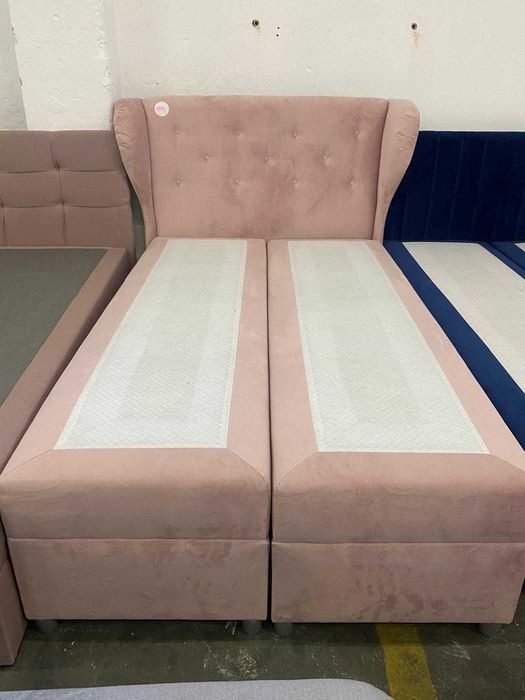 Łóżko kontynentalne 120x200 różowe