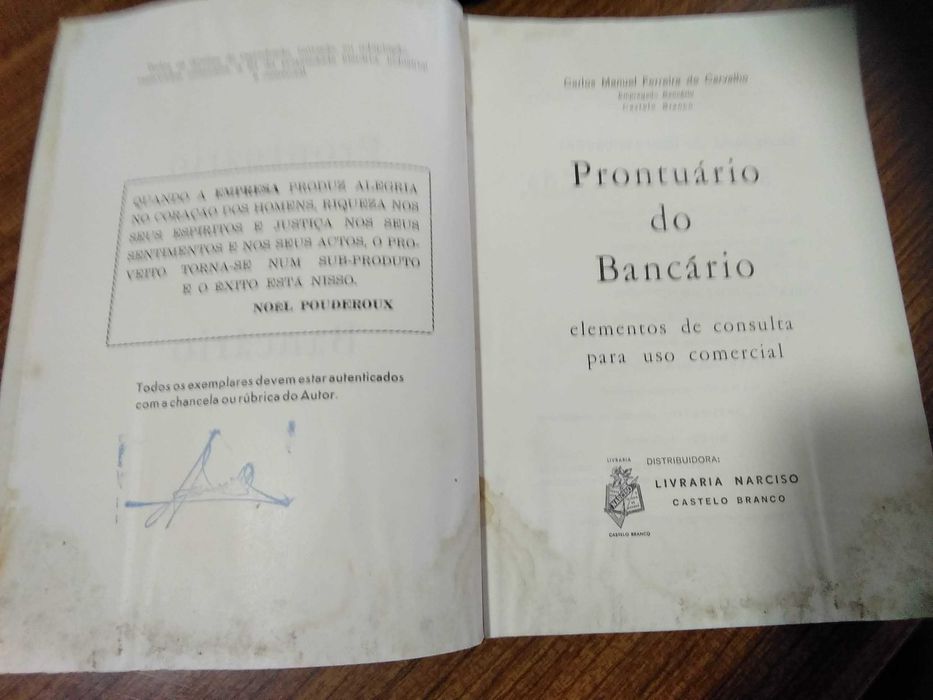 Prontuário do bancário - 1968