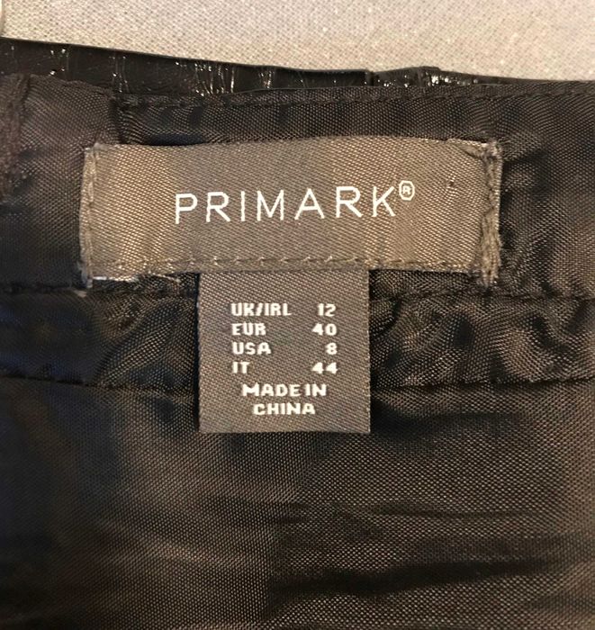 PRIMARK spódnica eko-skóra błysk r.38/40 j.nowa