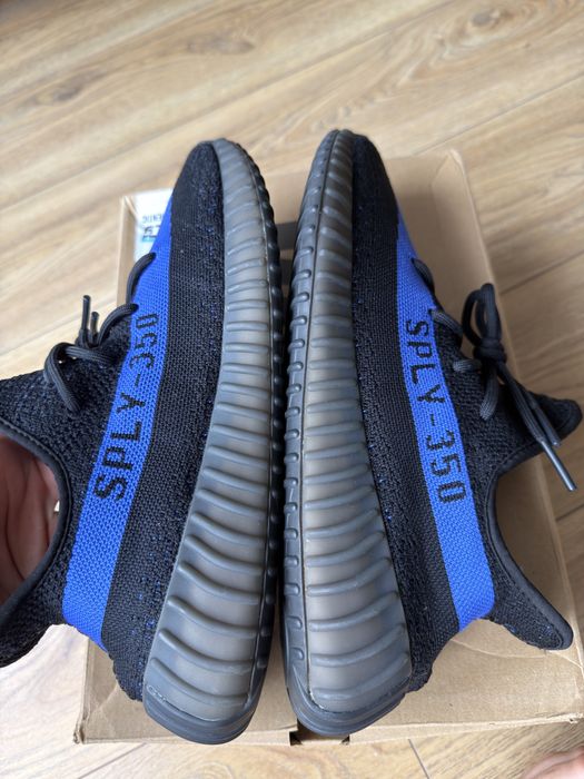 Adidas Yeezy Boost 350 V2 Dazzling Blue buty sneakersy czarne niskie 46