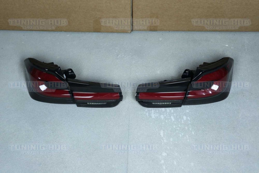 фонари bmw f30 у стилі G30 апгрейд led задние стопи бмв ф30 Європа