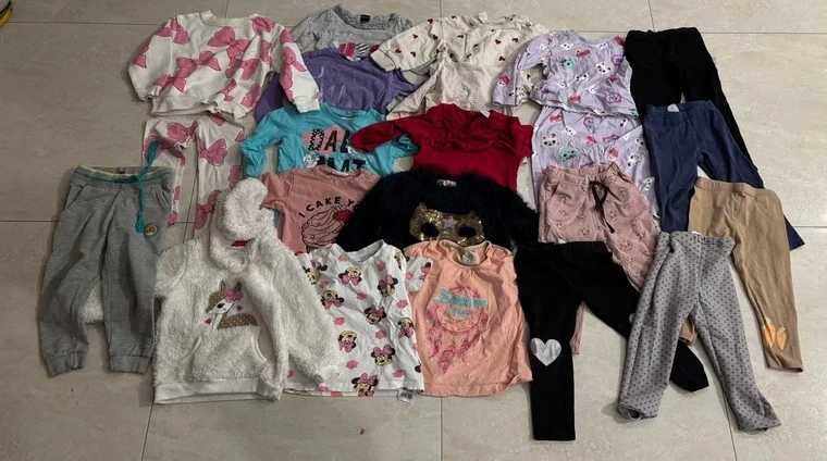 Paczka ubrań dla dziewczynki rozmiar 92