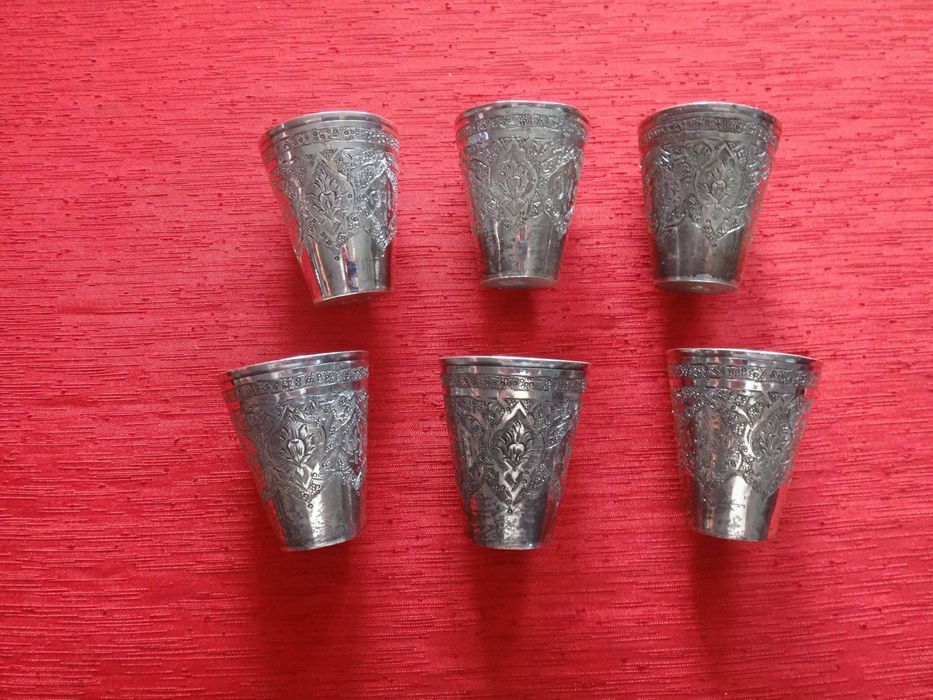 Srebrne kieliszki 6 szt.