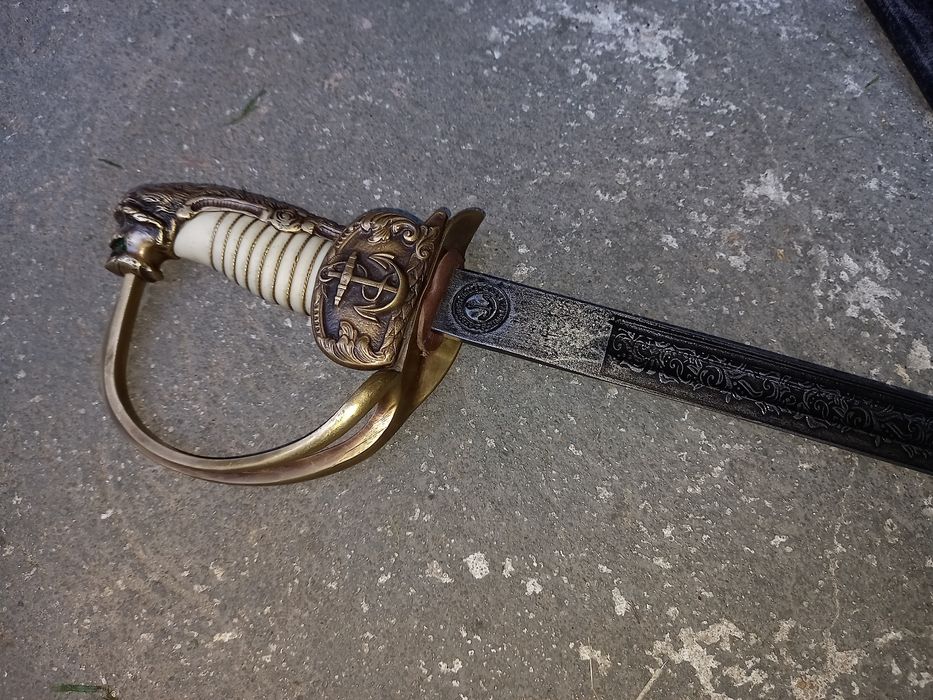 Szpada szabla pruska Kriegsmarine z pochwą