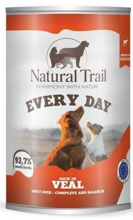 Natural Trail 4 pyszne smaki !!! karma mokra puszki - 3,2kg. pycha !!
