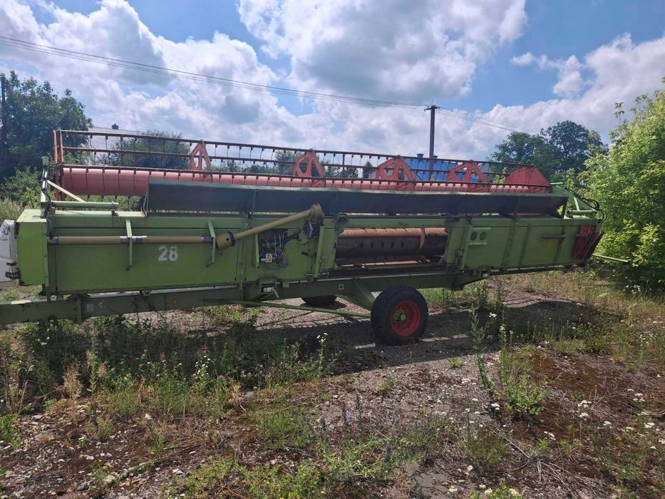 Зернова жниварка жатка CLAAS C750 + ріпаковий стіл TAM