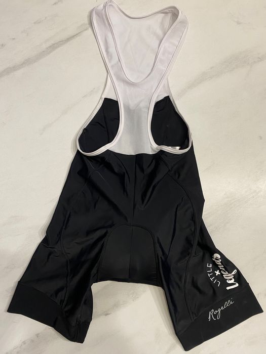 Rogelli Strój spodenki damskie kolarskie bibshorts czarny biały S 36