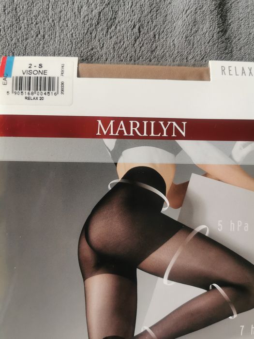 Nowe cieliste rajstopy 20 den, rozm. 2, Marilyn i Antea