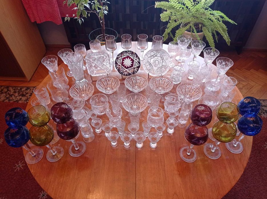 Zestaw przedmiotów kryształowych z czasów PRL !!!