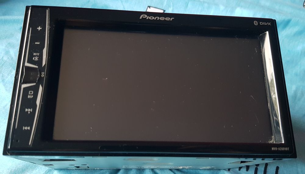 Stan bdb- Radio do samochodu  2din Pioneer mvh-a200bt  komplet + akcesoria