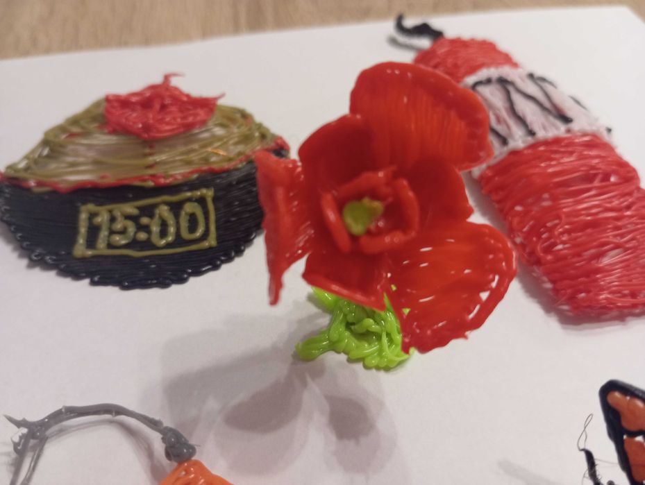 Oryginalne ozdoby,zabawki wykonane długopisem 3D