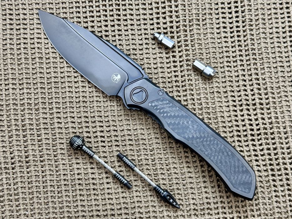Ніж Microtech Anax S/E Titanium Integral/Carbon M390 190C-1 DLCTCFITI
