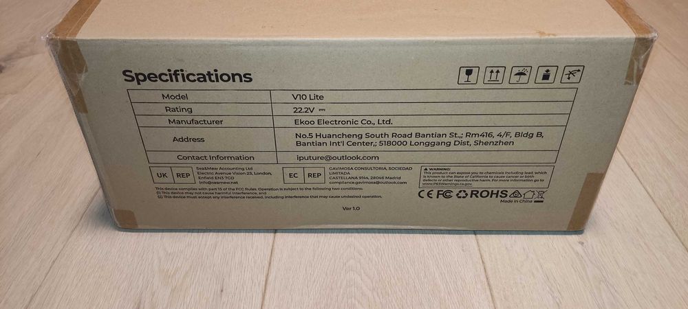 Nowy odkurzacz pionowy Laresar V10 Lite