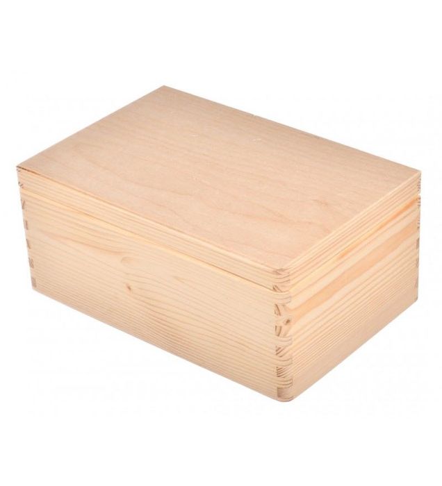Skrzynka 30x20x13 cm | Małe pudełko drewniane | Organizer