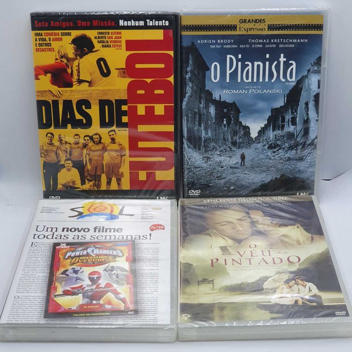 Lote 5/3 - Pack de 18 Filmes Novos e Selados em DVD - Ref.VI
