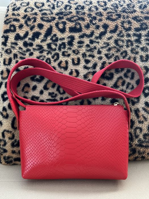 Czerwona torebka Batycki skóra naturalna