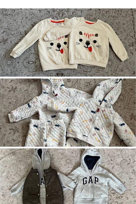 Утеплений костюм Gap з вушками