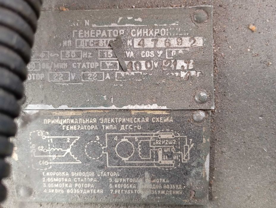 Дизельний генератор 10кВт(ч4 8,5\11)