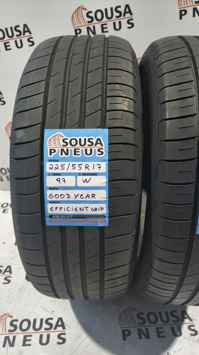 2 pneus semi novos 225-55R17 Good Year - Oferta dos Portes