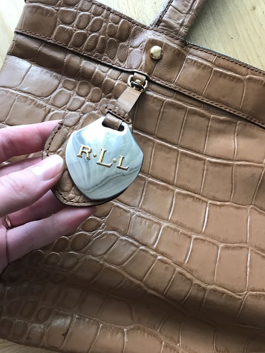 Skórzana torba ralph lauren